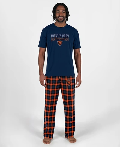 Concepts Sport Men's Navy Chicago Bears Highland Sleep Set