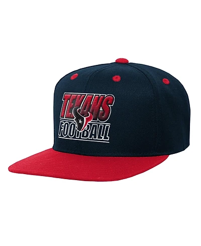 Outerstuff Big Boys and Girls Houston Texans Snapback Low-Crown Flat-Bill Cap