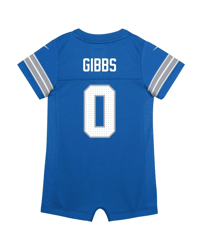 Nike Baby Boys and Girls Detroit Lions Jahmyr Gibbs Short-Sleeve Romper
