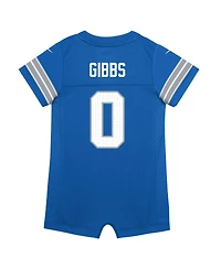 Nike Baby Boys and Girls Detroit Lions Jahmyr Gibbs Short-Sleeve Romper