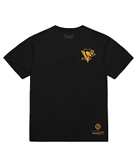 Mitchell & Ness Men's Black Pittsburgh Penguins Core Penalty Box 3.0 T-Shirt
