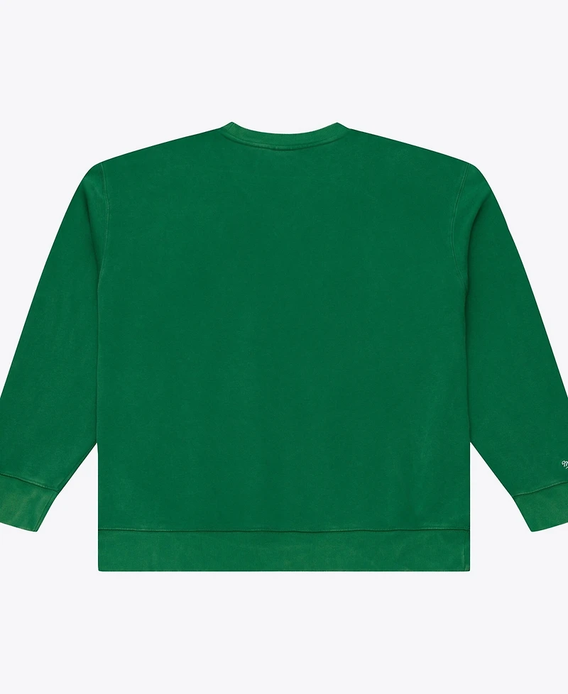 Mitchell & Ness Men's Green Philadelphia Eagles Core Essentials Micro Logo Fleece Sweatshirt