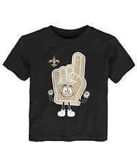 Outerstuff Baby Boys and Girls Black New Orleans Saints Handy Man T-Shirt