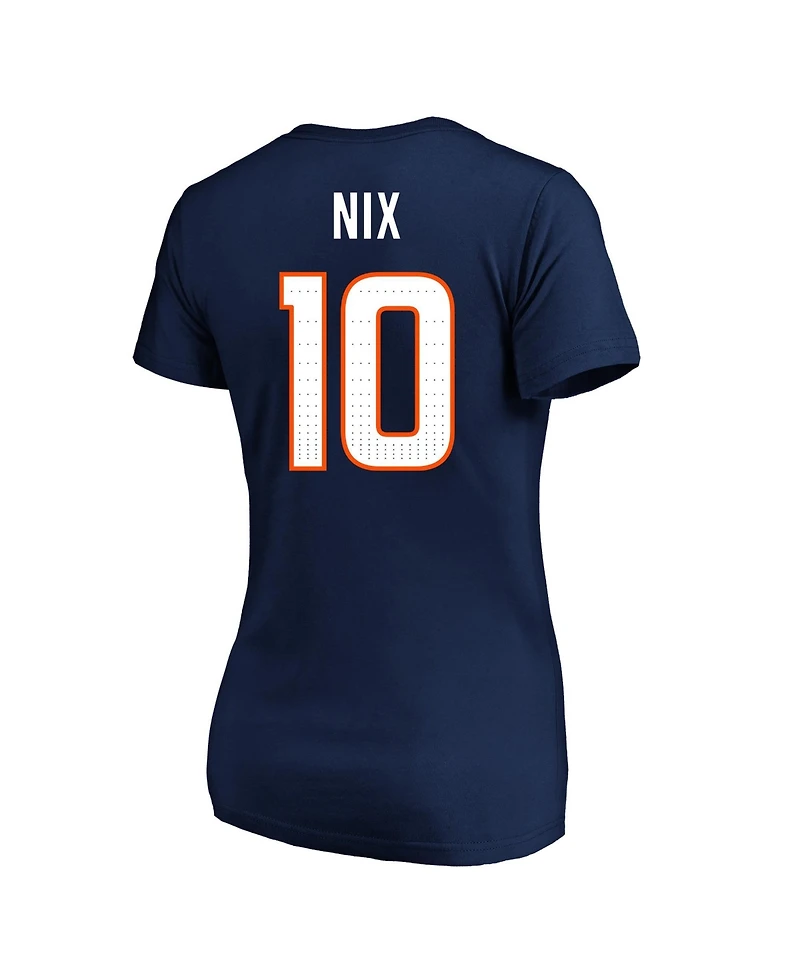 Fanatics Plus Denver Broncos Bo Nix V-Neck T-Shirt