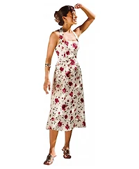 Cupshe Women's Party Time Floral Maxi Square-Neck Dress