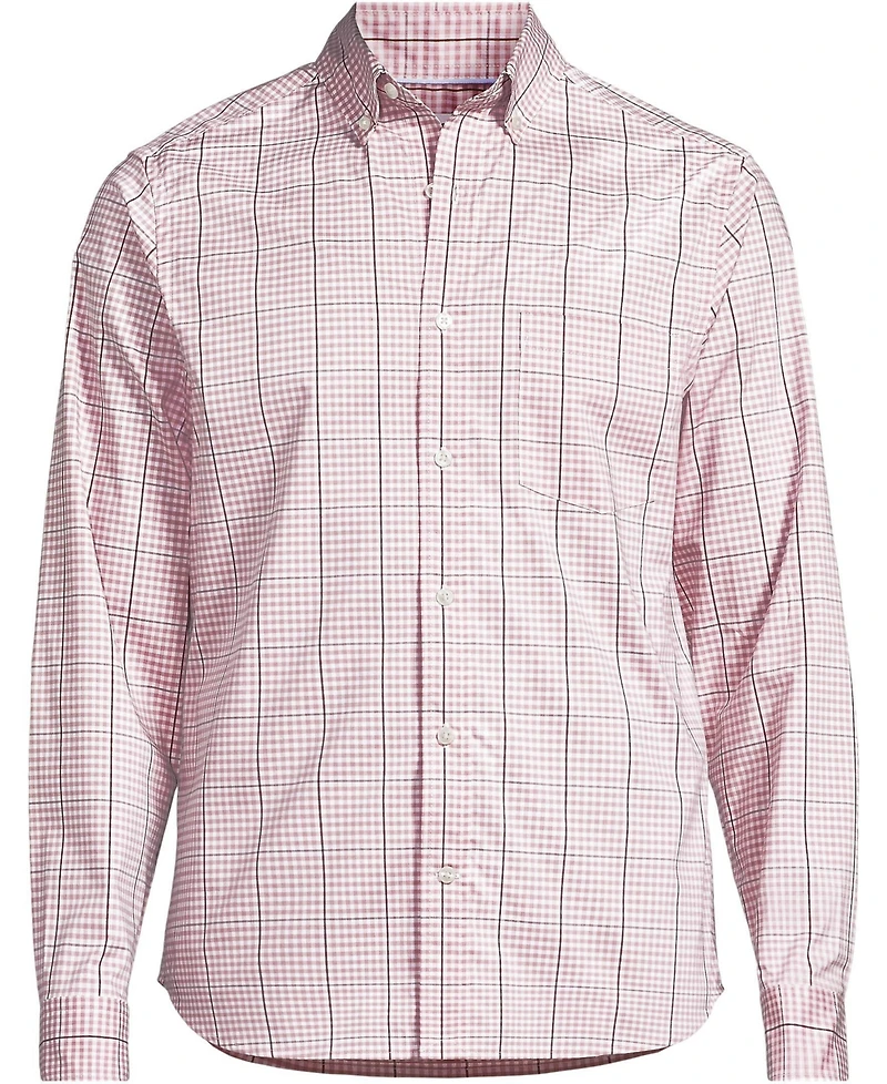 Lands' End Men's Long Sleeve Travel Kit Shirt