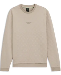 Boss by Hugo x Porsche Men's Regular-Fit Check Jacquard Sweatshirt