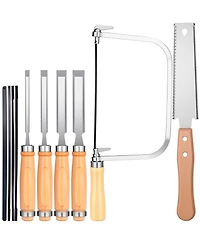 Xdovet Wood Chisel Set Double-edge Coping Tool Joinery Carving Kit