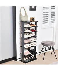 Slickblue 7-Tier Entryway Shoe Rack with Double-Row Adjustable Storage