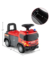 Mecale Licensed Scania Truck Ride-On Push Car with Music and Steering Wheel, Ages 18 Months+