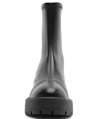 Schutz Women's Rita Lug Sole Round Toe Booties