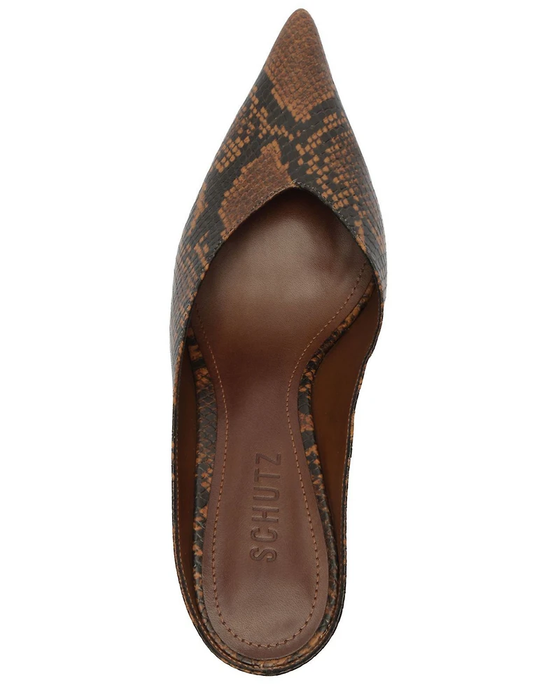 Schutz Women's Siena Mid Wedge Mule Pumps