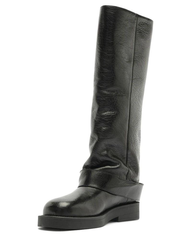 Schutz Women's Patrice Up Round Toe Tall Boots
