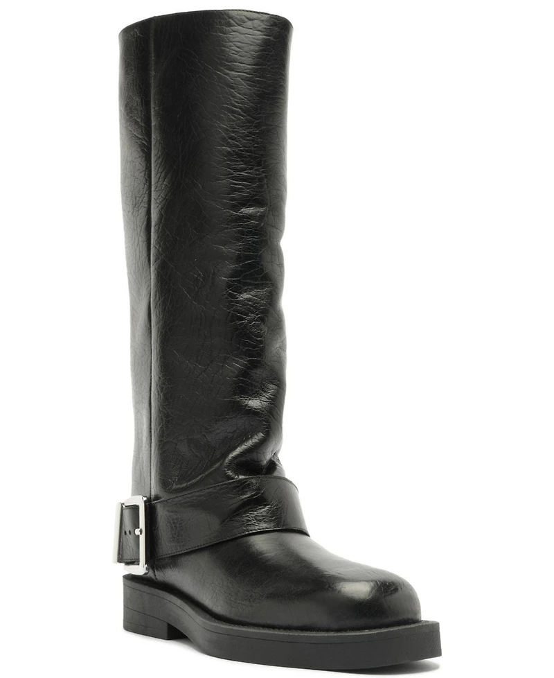 Schutz Women's Patrice Up Round Toe Tall Boots