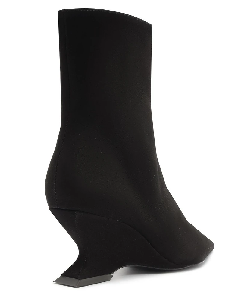 Schutz Women's Siena Mid Wedge Dress Booties