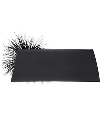 Nina Feather Ornamented Zosia Small Flap Clutch Handbag