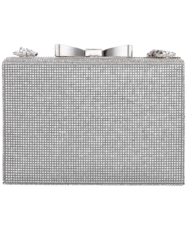 Nina Regalo All Over Crystal Box Mini Clutch Handbag