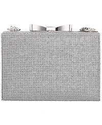 Nina Regalo All Over Crystal Box Mini Clutch Handbag