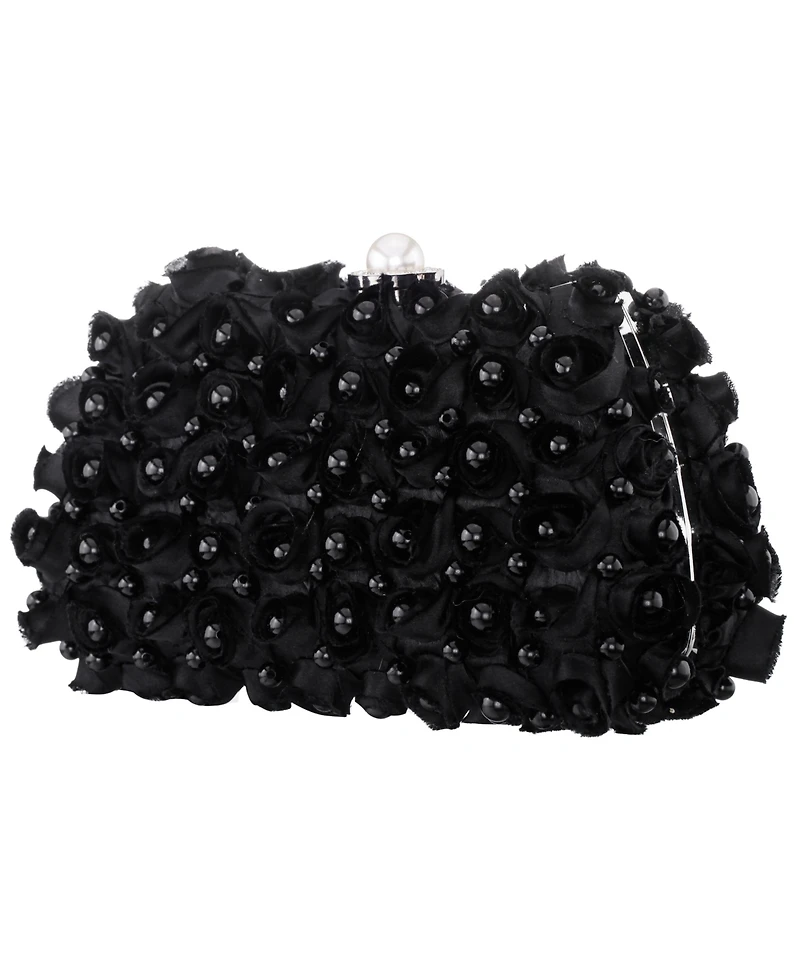 Nina Paloma All Over Imitation Pearl Small Clutch Handbag