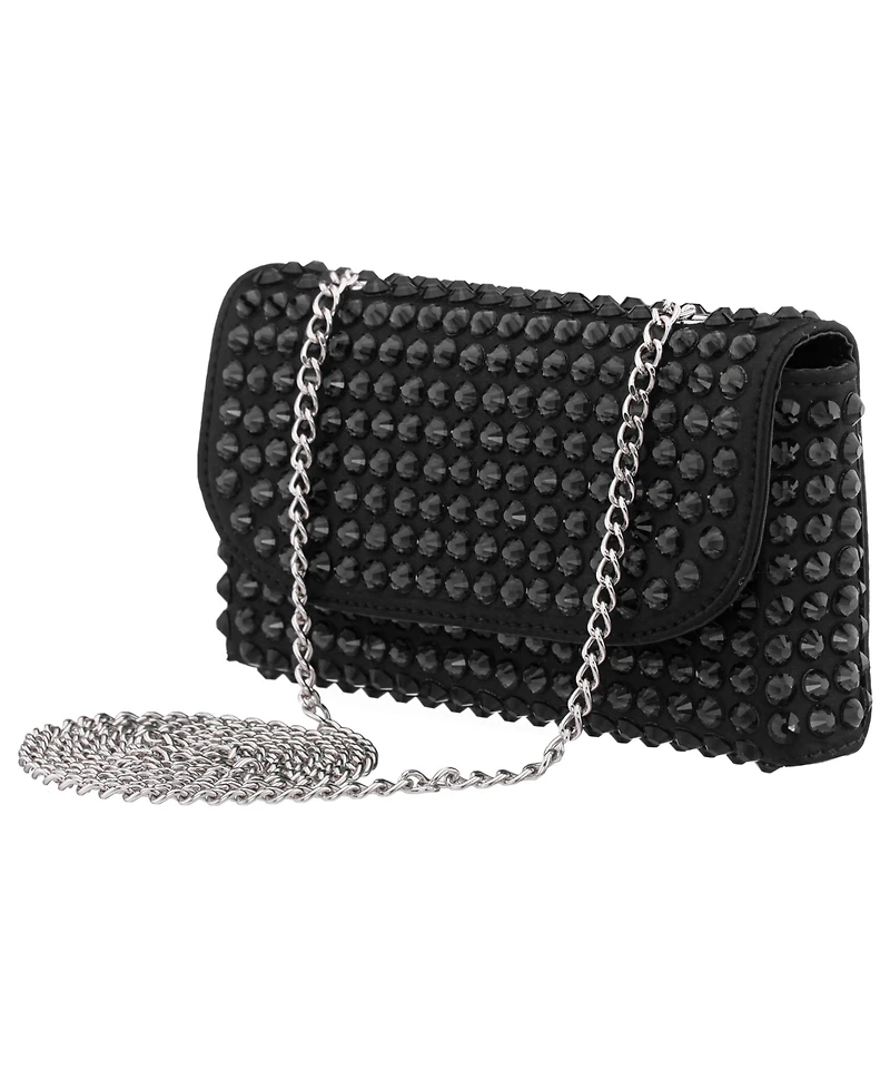 Nina Bixby Crystal Trim Mini Crossbody Handbag
