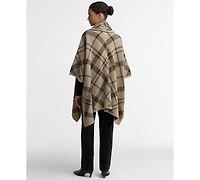 Barbour Women's Vienna Tartan Knitted V-Neck Wool-Blend Cape