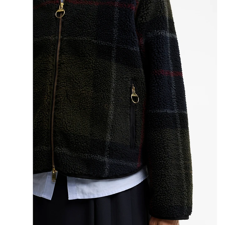 Barbour Women's Kirklees Tartan Jacquard Half-Zip Fleece