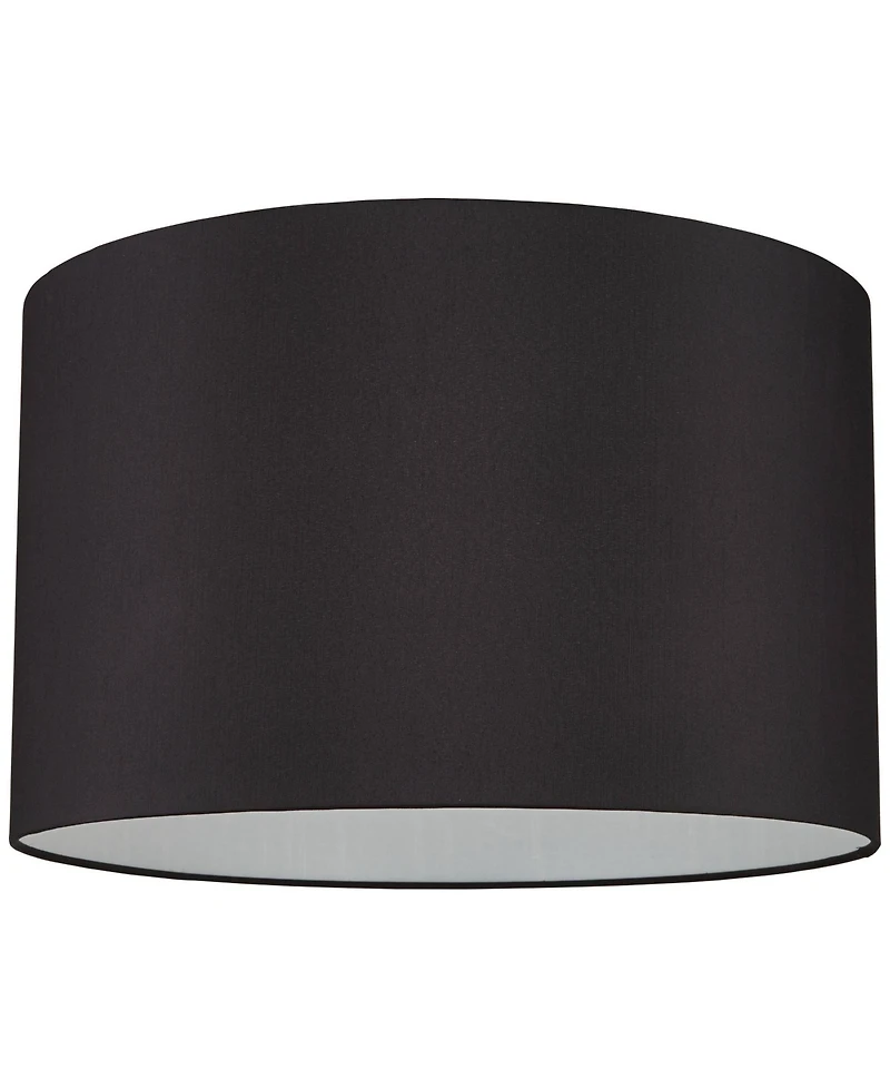 Springcrest Set of 2 Hardback Drum Lamp Shades Large 19" Top x 19" Bottom x 12" High Spider Replacement Harp Finial Fitting