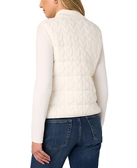 Liverpool Los Angeles Women's Reversible Quilted Cable-Knit Sweater Vest