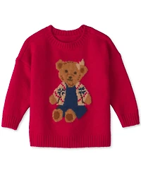 Osh Kosh Baby Girls' Long-Sleeve Crew Neck Sweater