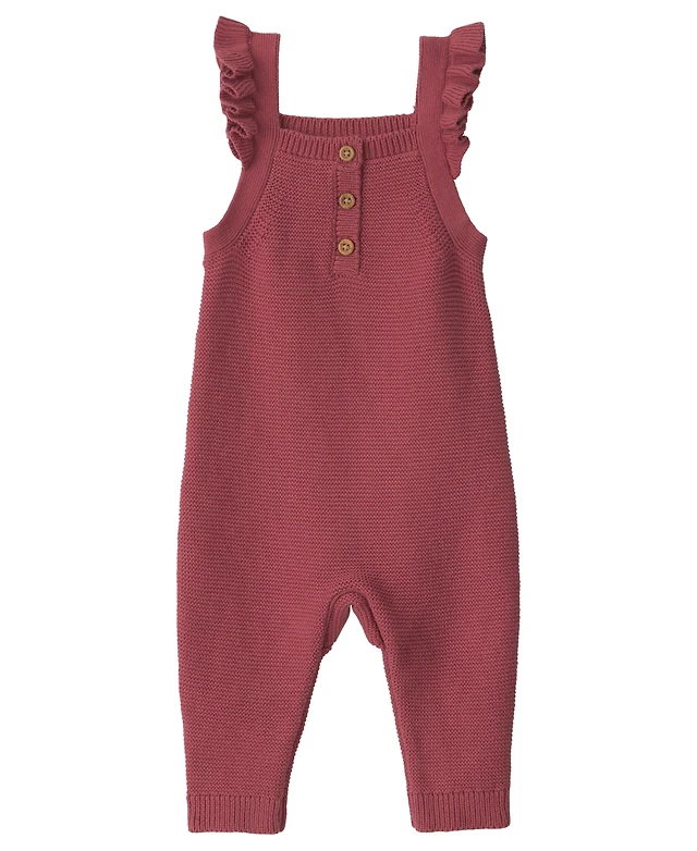 Little Planet by Carter's Baby Girls' Sweater-Knit Square-Neck Overalls