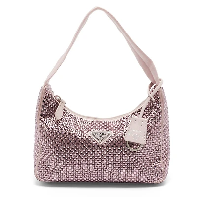 Pre-Owned Prada Women's Crystals Shoulder Bag