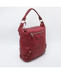 Pre-Owned Balenciaga Classic Covered Giant Hardware Day Leather Hobo Bag
