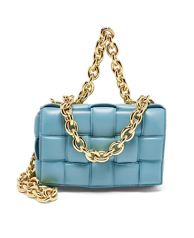 Pre-Owned Bottega Veneta Women's Padded Chain Cassette Leather Shoulder Bag