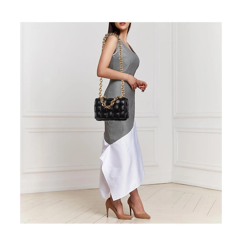 Pre-Owned Bottega Veneta women's Bottega Mini Desiree Leather Crossbody Bag