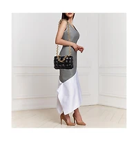 Pre-Owned Bottega Veneta women's Bottega Mini Desiree Leather Crossbody Bag