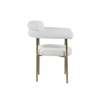 Meridian Furniture Boucle Fabric Dining Chair, Set of 2