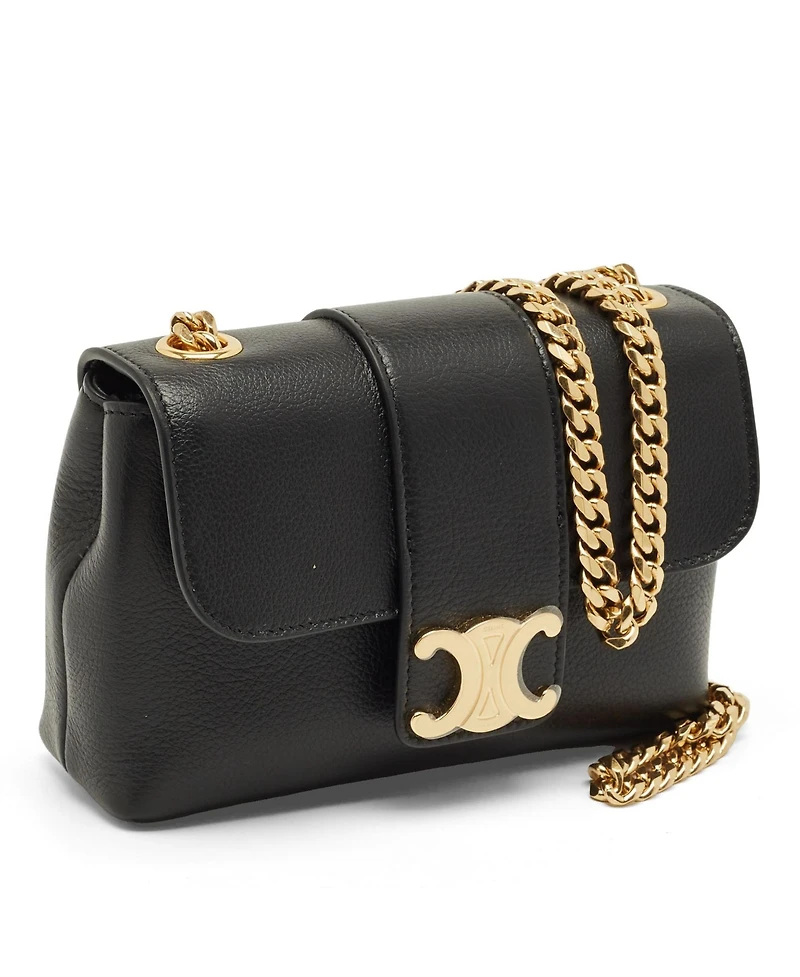 Pre-Owned Celine women's Mini Victoire Grained Leather Shoulder Bag