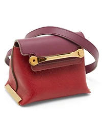 Pre-Owned Chloe Women's Clare Mini Two-Tone Leather Crossbody Bag