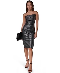 Donna Karan New York Women's Strapless Ruched Sheath Dress