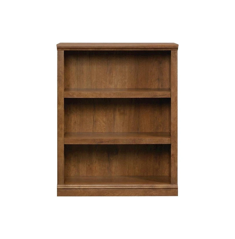 Bison Office Oiled Oak Finish Storage Bookcase with Open Shelving for Living Room