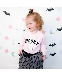 Sweet Wink Toddler Girls' 2T-5T Spooky Patch Halloween Tagless Bubble Romper