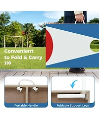 Cornhole Board Set, 3 x 2 ft with 8 Bean Bags and Folding Legs.