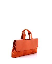 Pre-Owned Hermes Pm Valparaiso East West Bag Toile and Leather