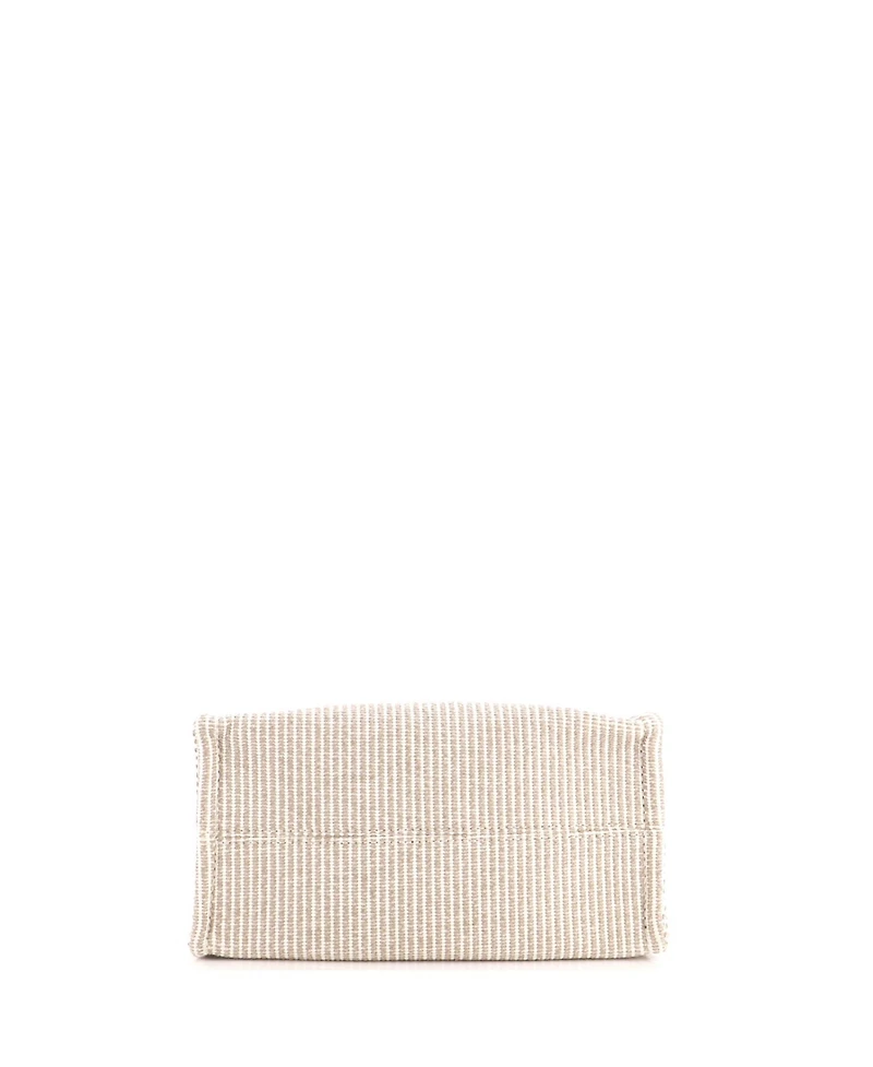 Pre-Owned Celine Small Cabas Thais Tote Triomphe Striped Canvas