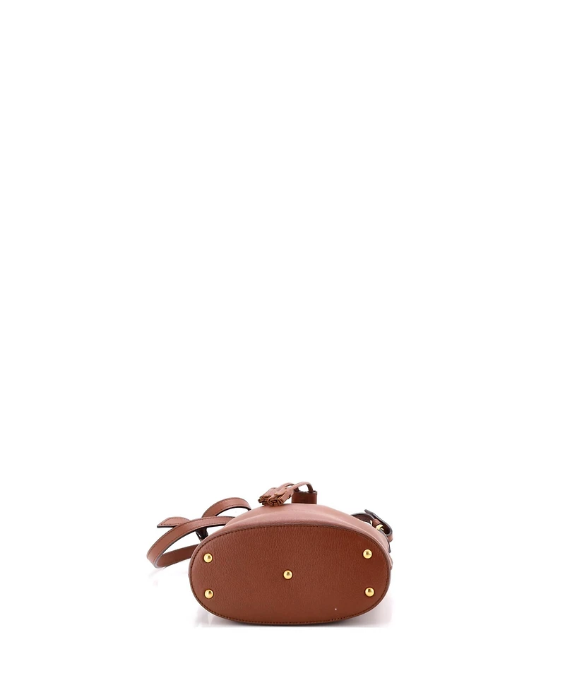Pre-Owned Gucci Mini Diana Bucket Bag Leather