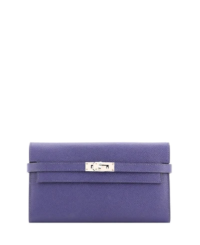 Pre-Owned Hermes Long Kelly Wallet Verso Epsom