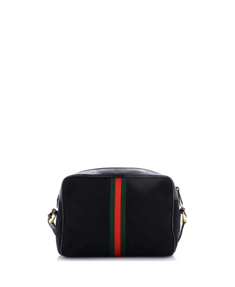 Pre-Owned Gucci Small Vintage Ophidia Shoulder Bag Gg Canvas
