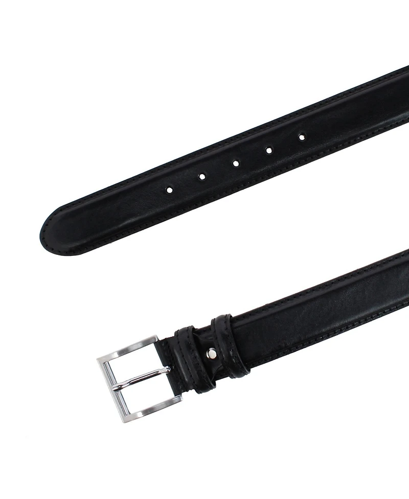 Trafalgar Men's Rocco 40mm Premium Italian Leather Contrast Stitch Jean Belt
