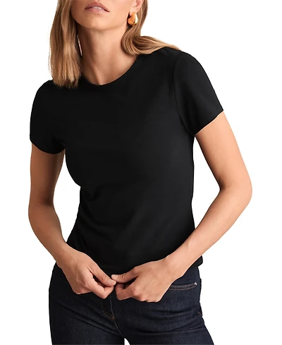 Reiss Women's Jolie Stretch-Cotton Crew-Neck T-Shirt