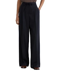 Reiss Women's Solene Wool-Blend Drawstring Wide-Leg Suit Trousers